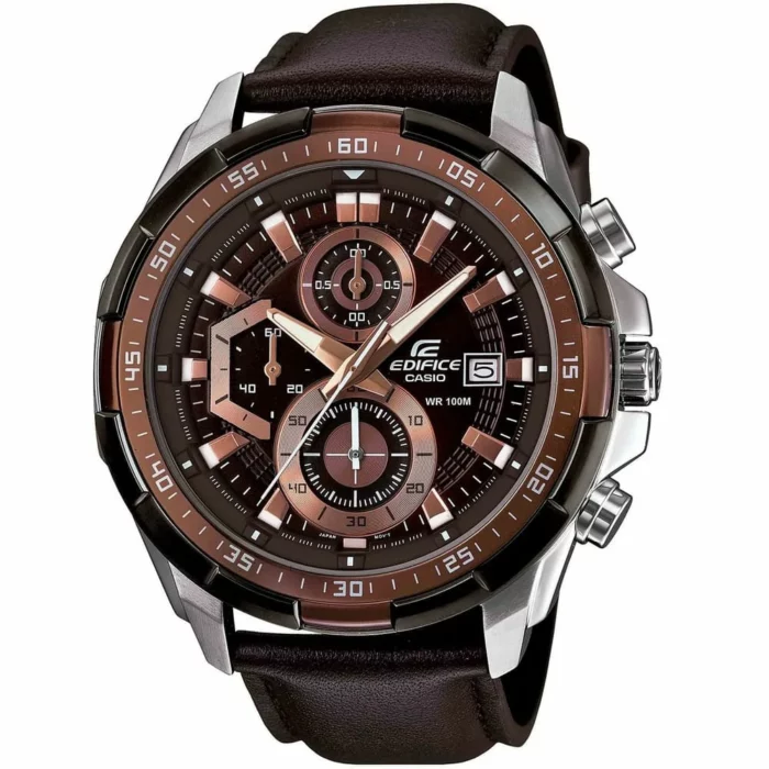 ساعة كاسيو اديفيس للرجال جلد EFR-539L-5AV