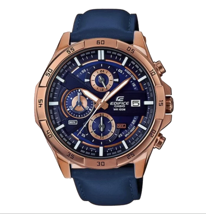 ساعة كاسيو اديفيس للرجال جلد EFR-556PC-2AV