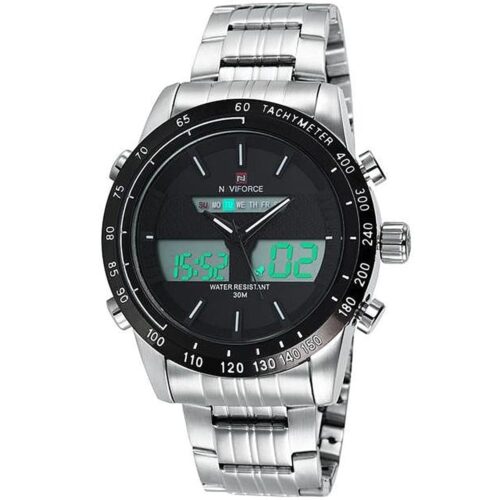 ساعة نافي فورس رجالي NF9024-S-B-W
